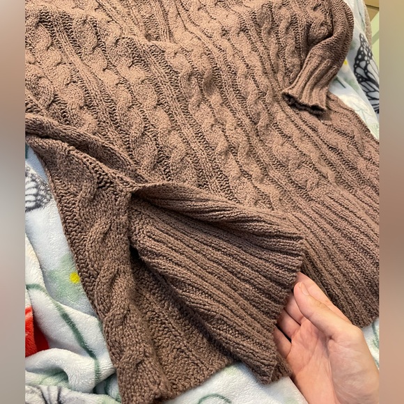 EUC Free People Brown Knit Sweater - Picture 2 of 4